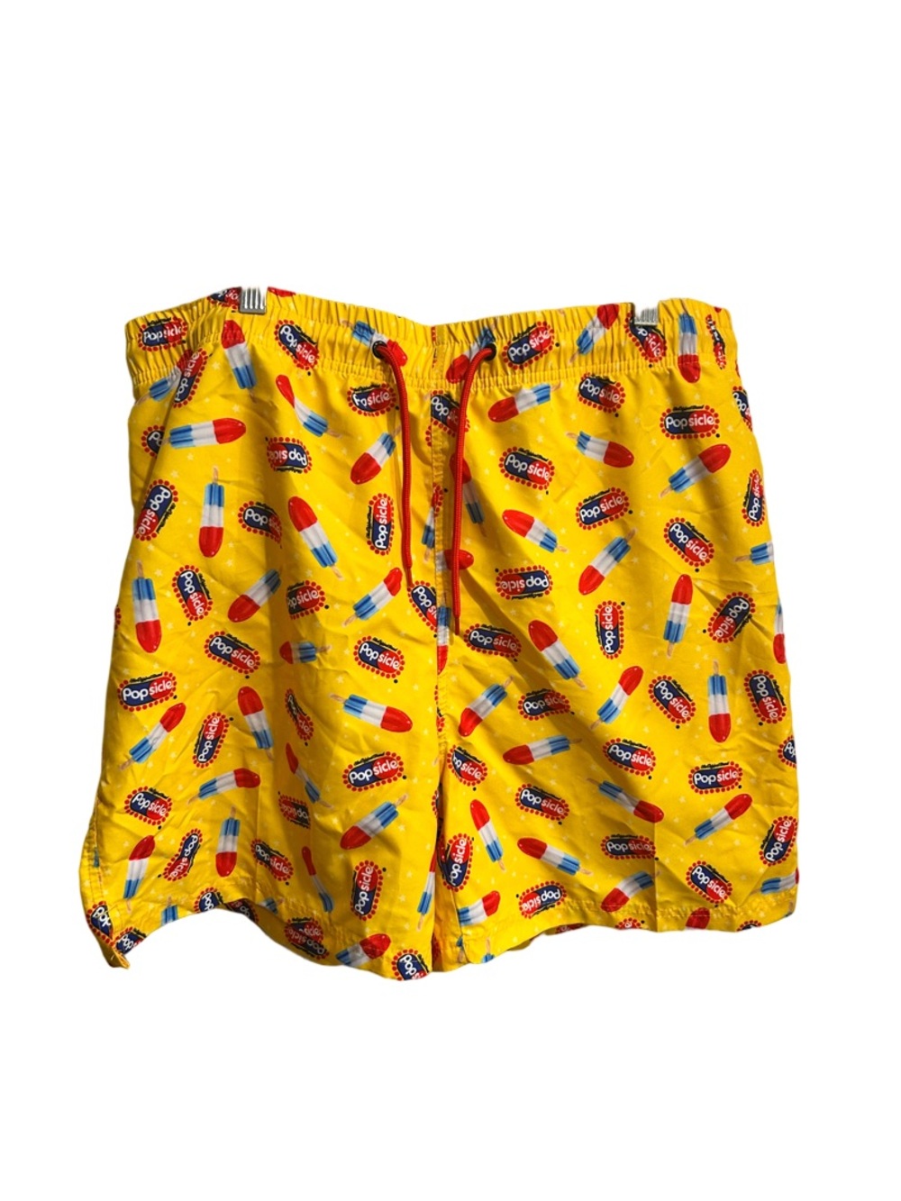 Popsicle Yellow Novelty Swim Trunks